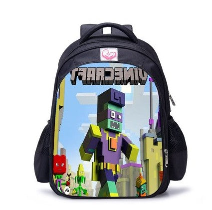 Teenager MineCraft Cartoon Backpack Boy Cartoon School Bags