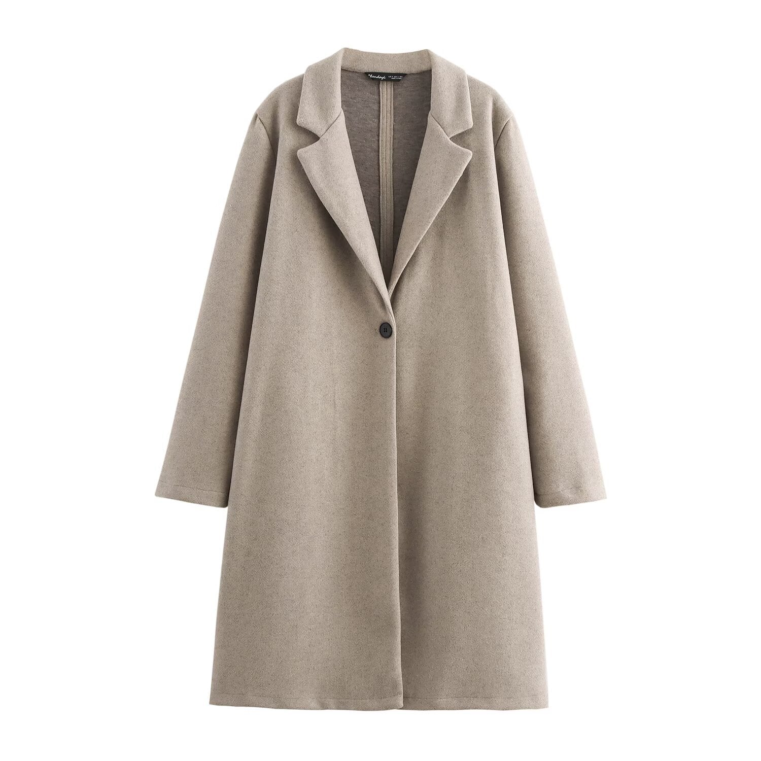 Button soft coat jacket