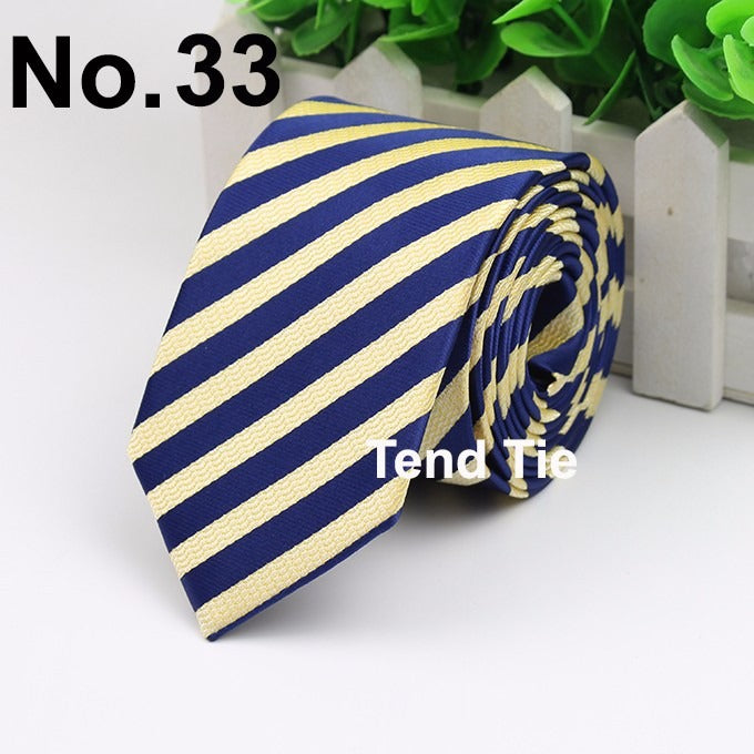 Men's Business Professional Polyester Tie 6CM British Tie