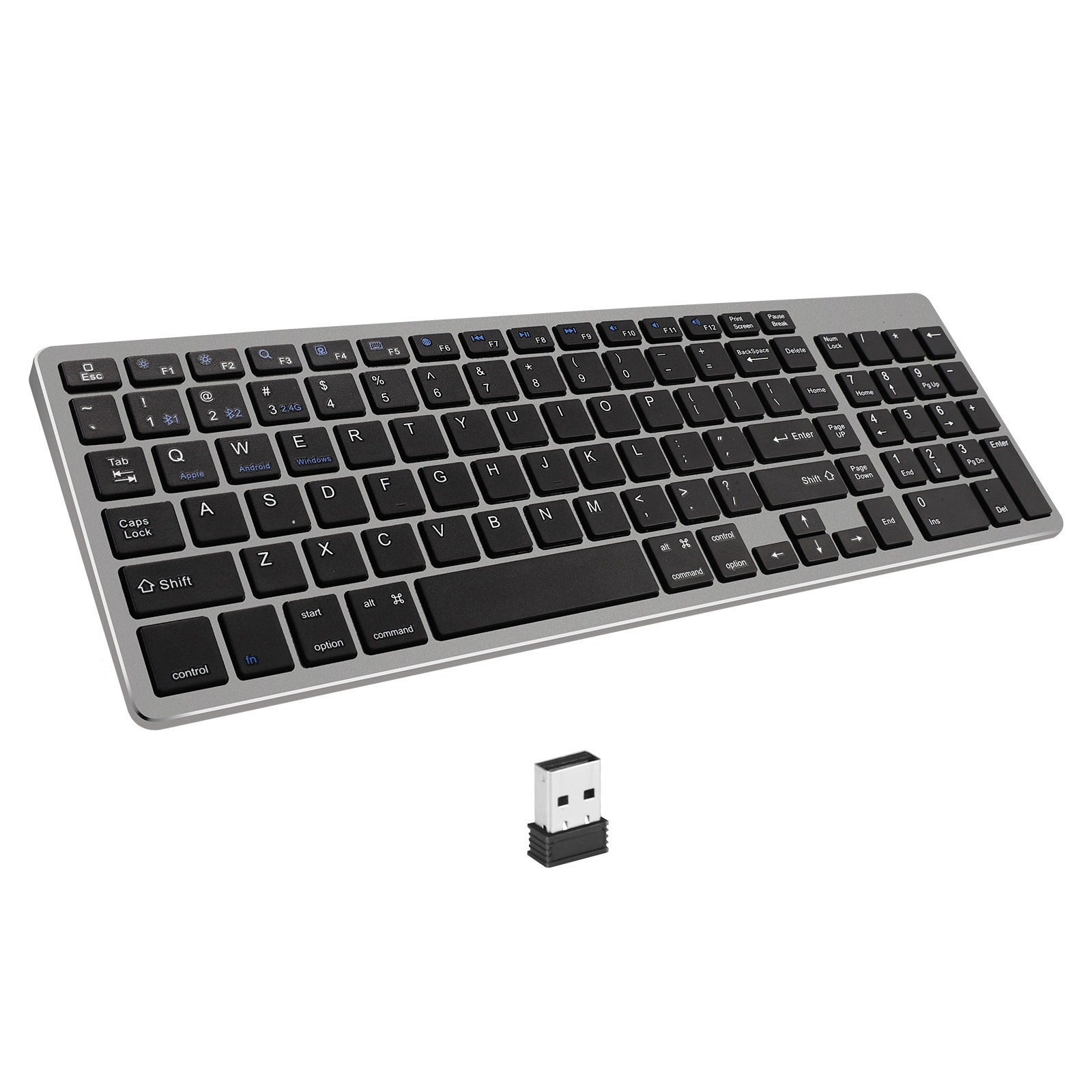 Charging Bluetooth the third mock examination wireless keyboard two zone digital mouse set for iPad game mute office