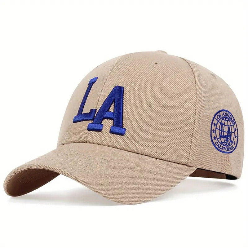 3D Embroidered LA Baseball Hats for Men and Women Outdoor Sunscreen Hard Top Duck Tongue Hats