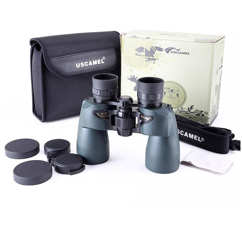 USCAMEL Binoculars 8x42 Professional Hunting Telescope Watching Birds Camping(Olive Green)