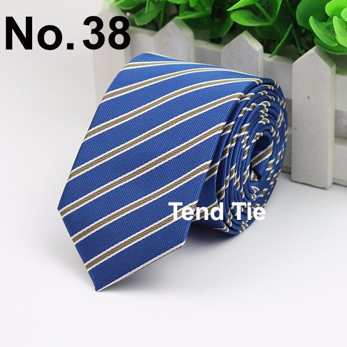 Men's Business Professional Polyester Tie 6CM British Tie