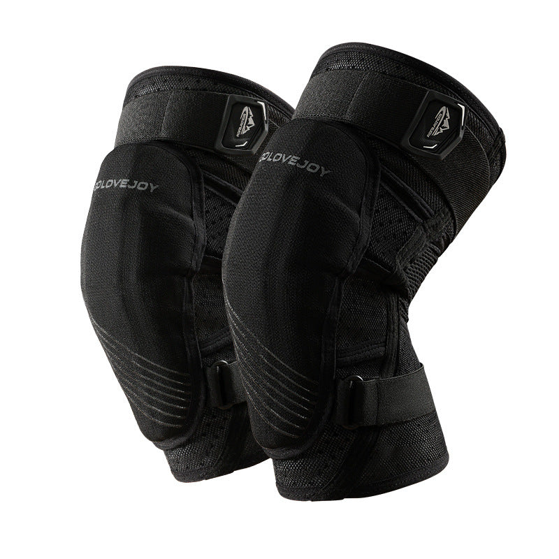 Professional Ski Knee Pads Outdoor EVA Thickened Crash Prevention Roller Skating Skating Equipment Protective Double Straps