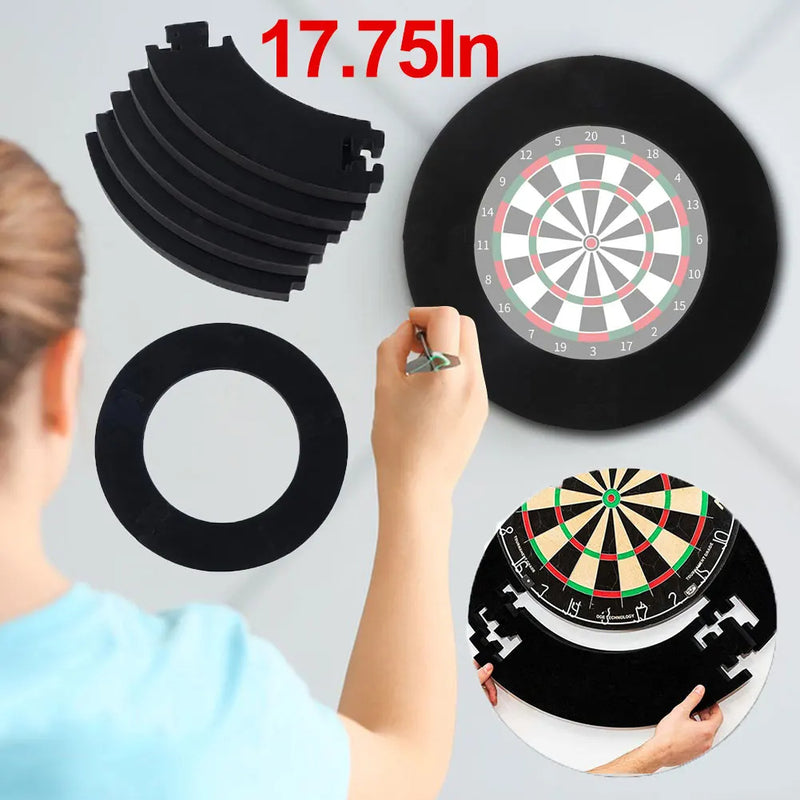 Black Dartboard Surround For Dartboard Universal Wall Protection Splicing Dartboard Surround Ring Dart Accessories