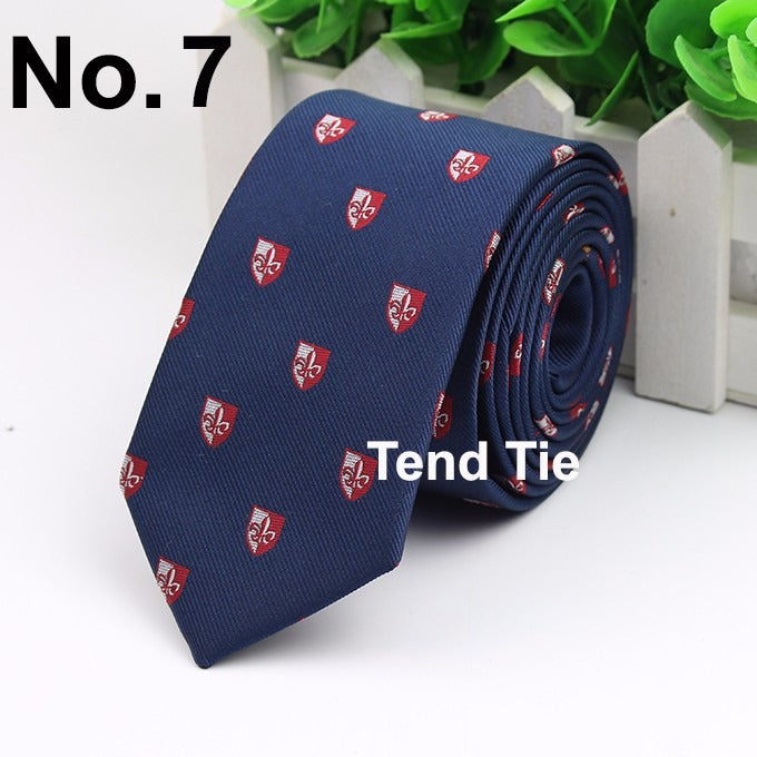 Men's Business Professional Polyester Tie 6CM British Tie