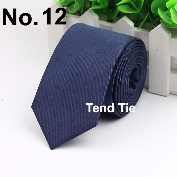 Men's Business Professional Polyester Tie 6CM British Tie