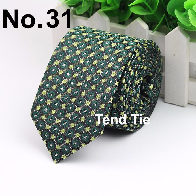 Men's Business Professional Polyester Tie 6CM British Tie