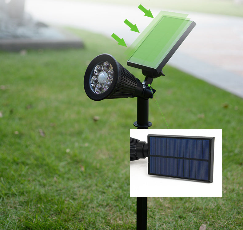 Outdoor Courtyard Garden Plug-In Solar Lawn Light New LED Standing Landscape Spotlight