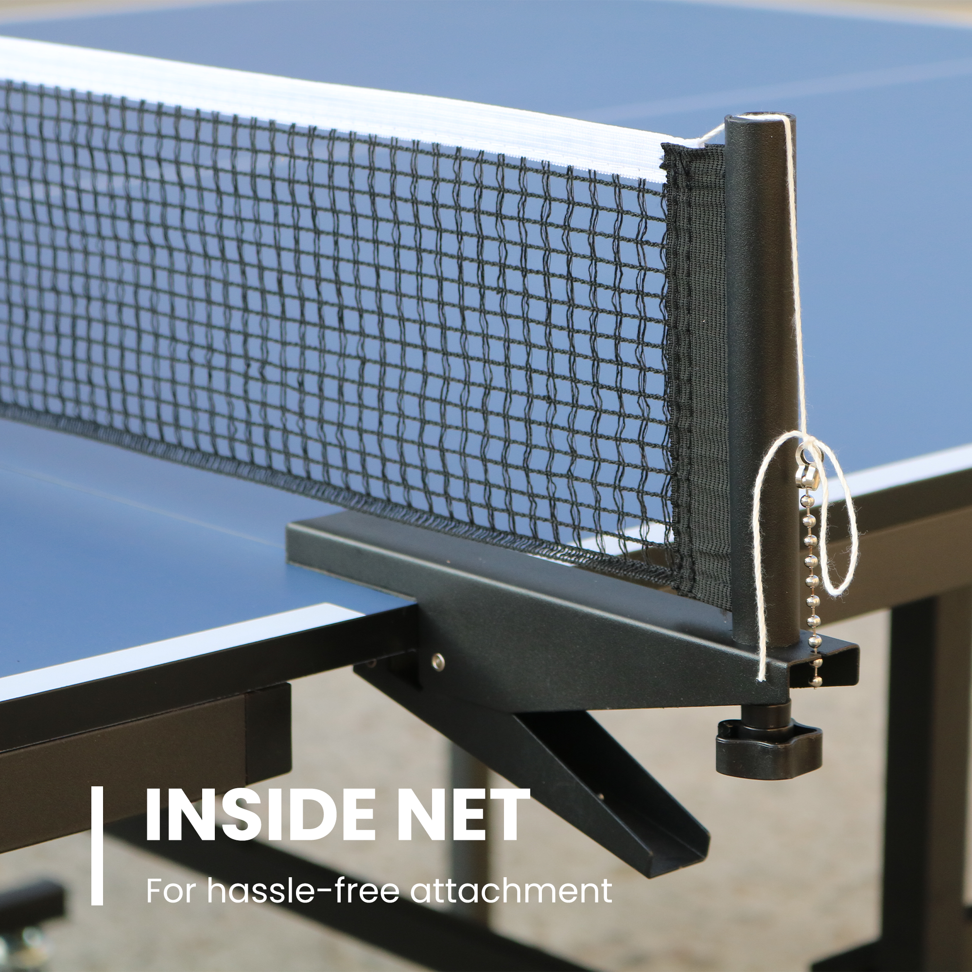 Table tennis 15mm professional MDF indoor table with table tennis net and racket 108 "x 60" x 30“