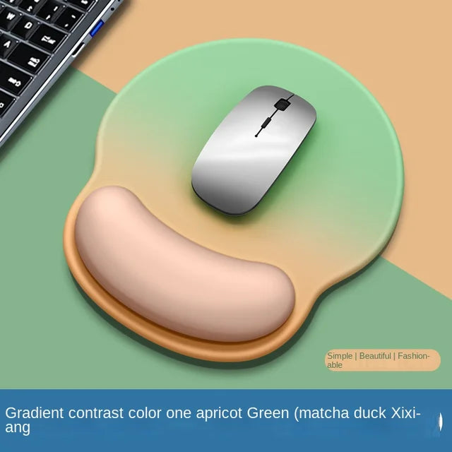 Gradient Mouse Pad Wrist Guard with Logo Female Wrist Guard Mouse Pad Wrist Support Computer Silicone Mouse Pad Wholesale