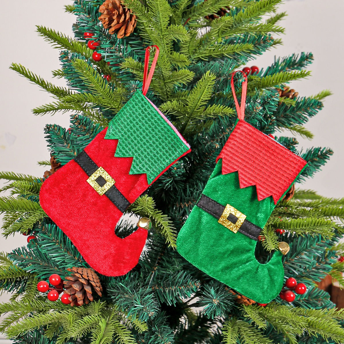 Christmas belts socks decorations Christmas trees gift bags hanging decorations for holidays