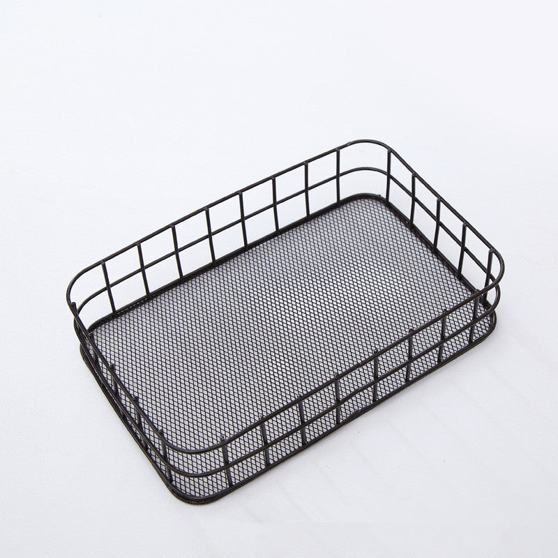 Desktop storage basket cosmetic storage basket home storage