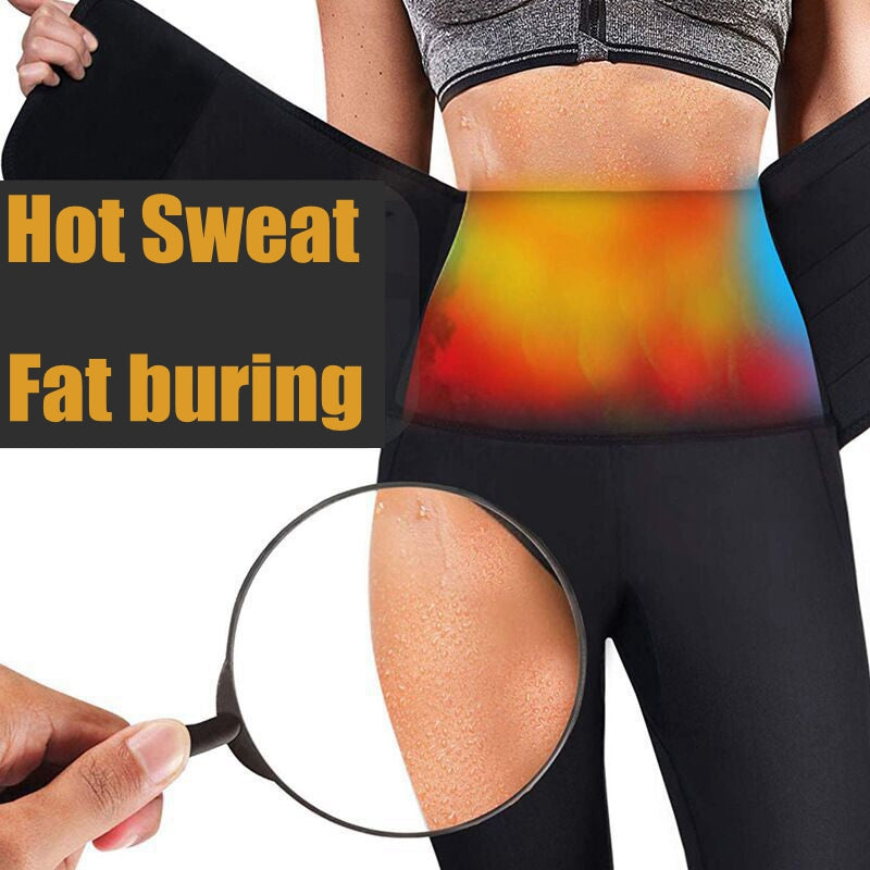 Waist Shaper Sweat Pants Strong Tummy Control Sport Fitness Waist Trainer Slimming Short Neoprene Sweat Shapewear Legs Slimmer