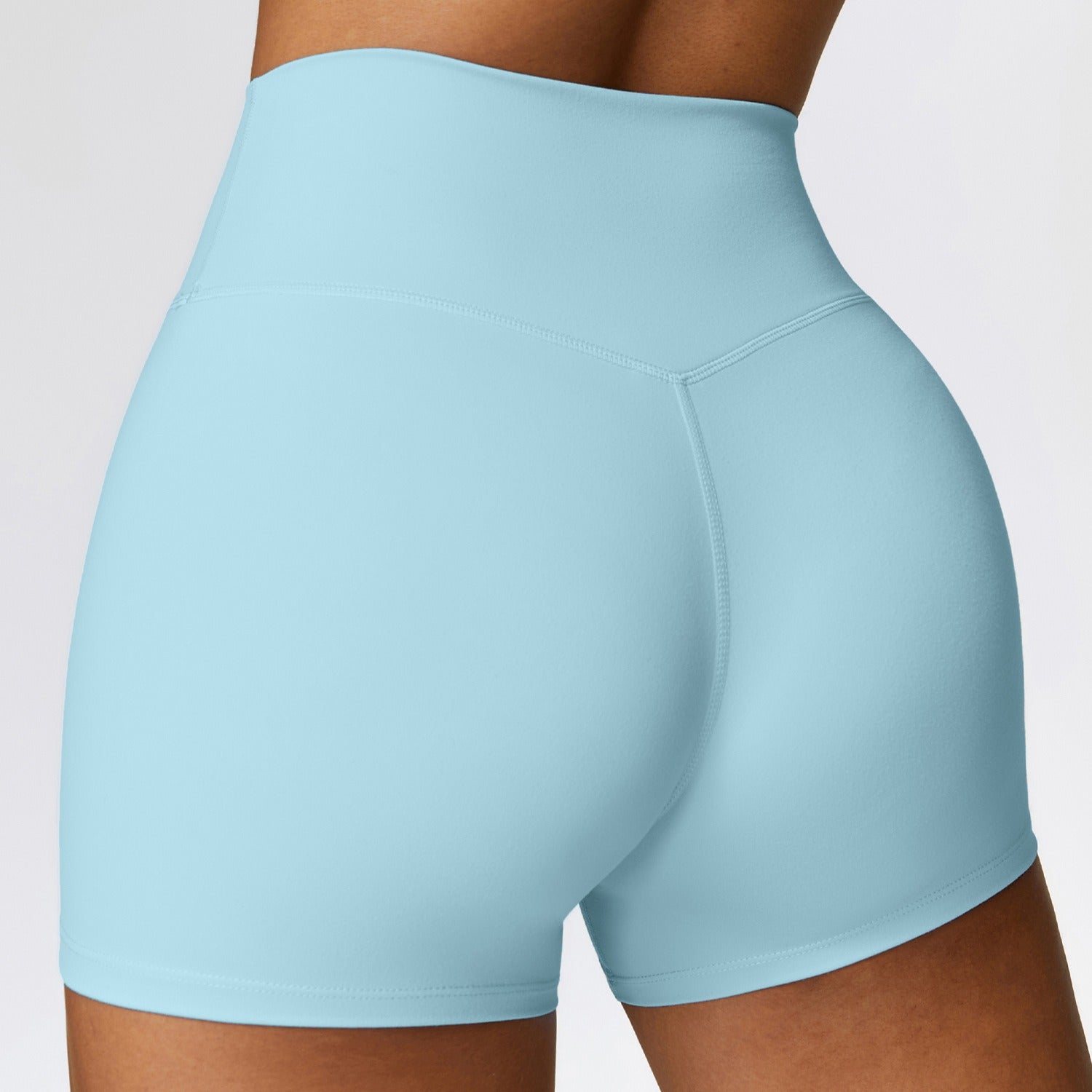 Tight Yoga Shorts Women's High Waist Tummy Control Fitness Pants Butt Lift Running Sports Shorts