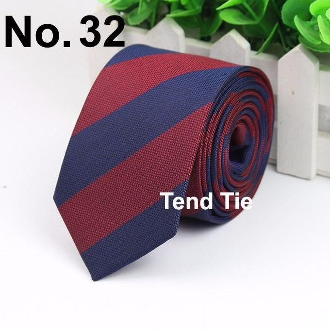 Men's Business Professional Polyester Tie 6CM British Tie