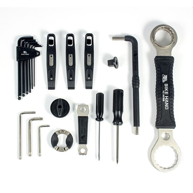 BIKE HAND Bicycle Repair Tool 18 in 1 mountain bike Professional Tool Kit Repair Spoke Wrench Freewheel Pedal Wrench For Shimano