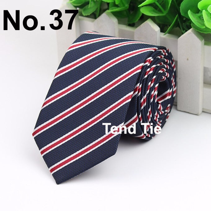 Men's Business Professional Polyester Tie 6CM British Tie