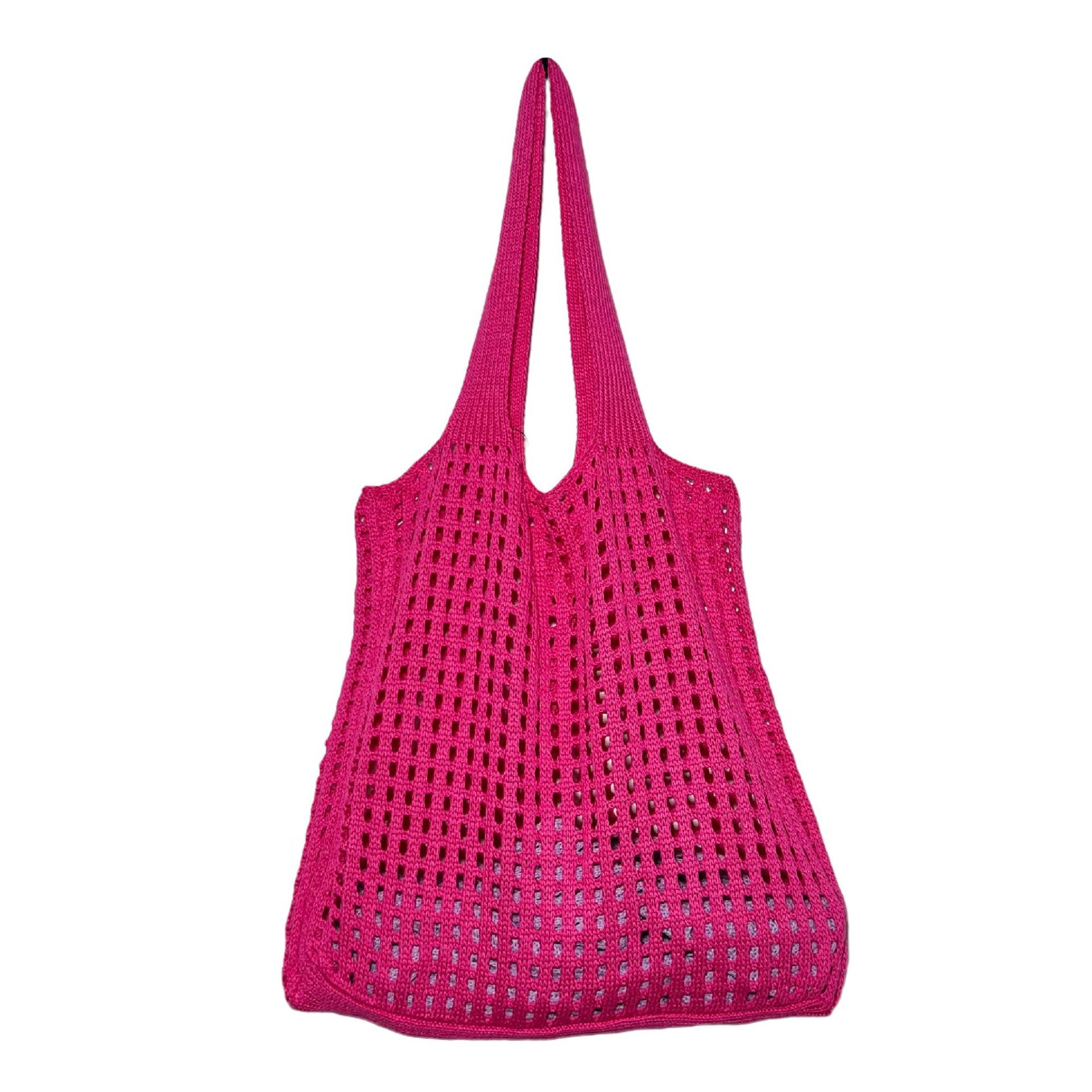 New Knitted Bag Hollow Bag Simple Bag Shoulder Bag Beach Bag Handbag Women's Bag