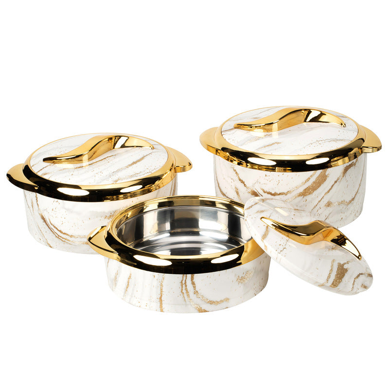 3-Piece Insulated Food Container Set (1.5L, 2L, 2.5L) - Ideal for Ramadan Celebrations, Weddings, Family Gatherings & More