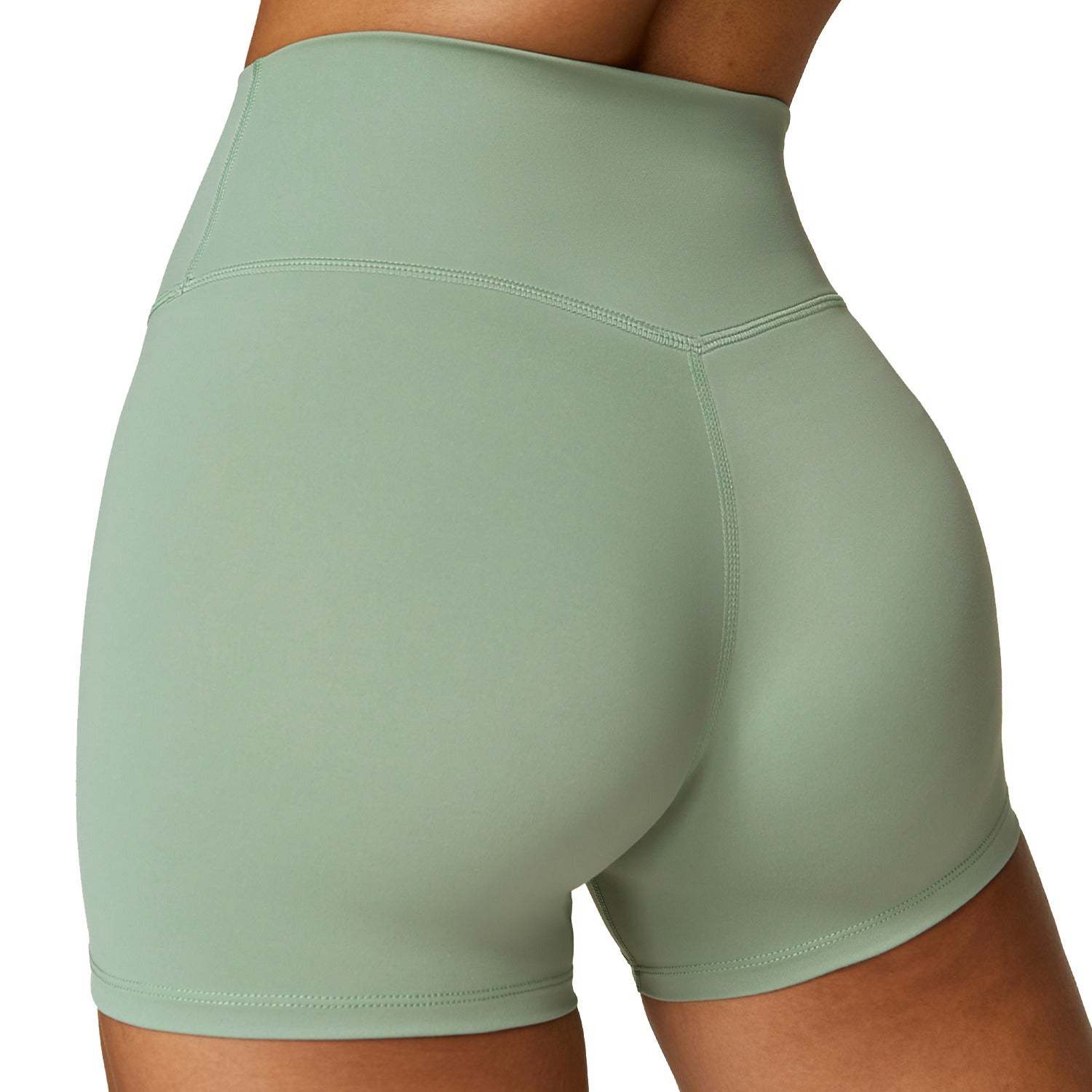 Tight Yoga Shorts Women's High Waist Tummy Control Fitness Pants Butt Lift Running Sports Shorts