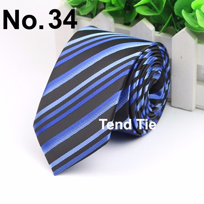 Men's Business Professional Polyester Tie 6CM British Tie