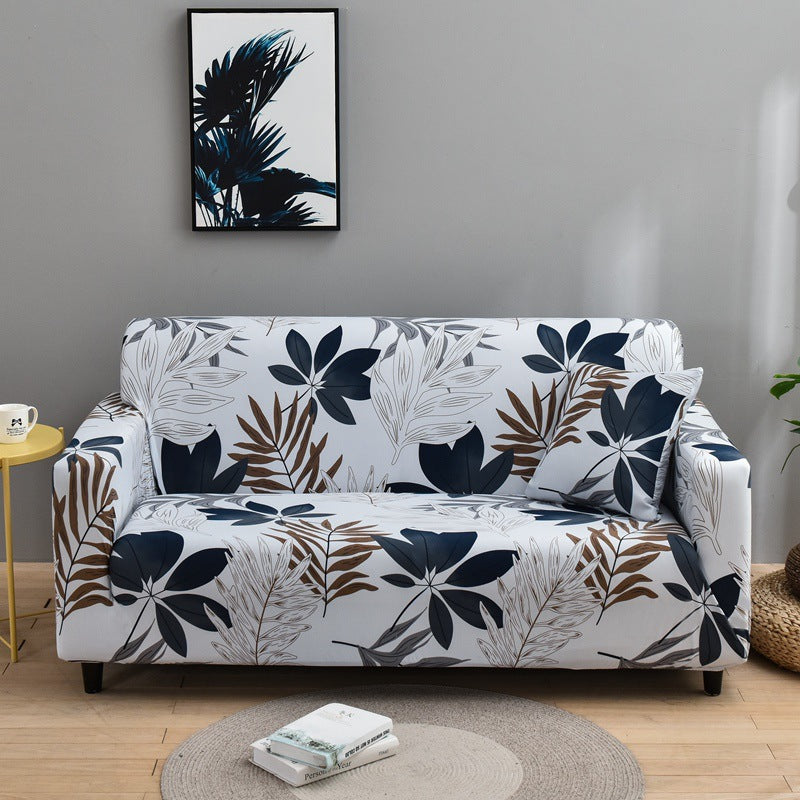 Printed sofa cover with all inclusive sand and elastic sofa cover