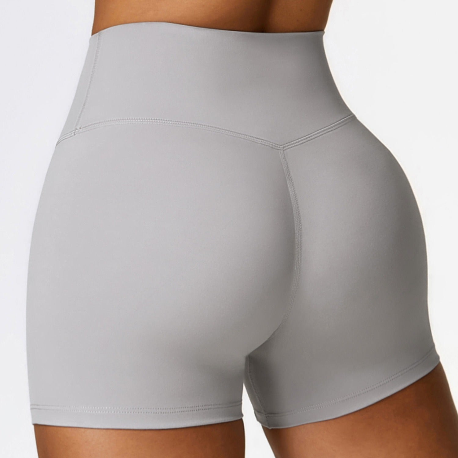 Tight Yoga Shorts Women's High Waist Tummy Control Fitness Pants Butt Lift Running Sports Shorts