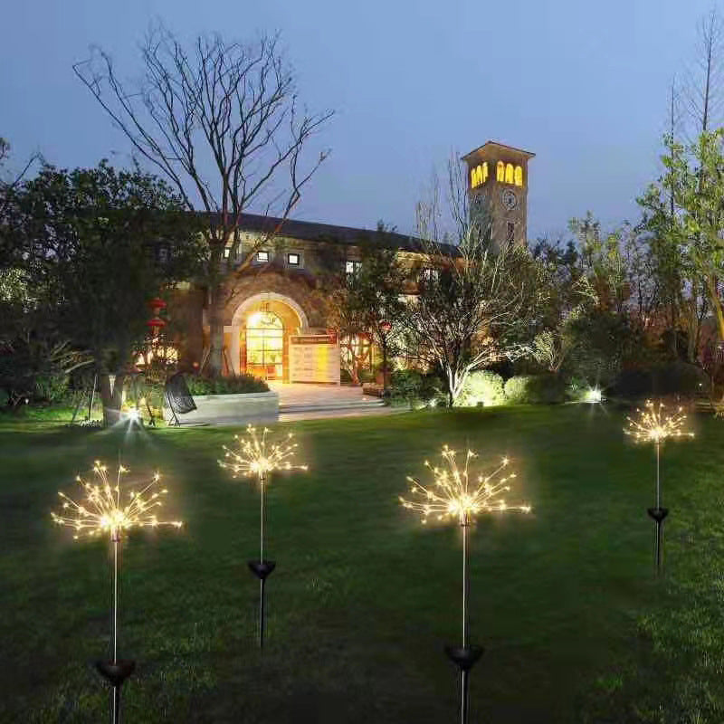 LED Solar Ground Fireworks Lights Ball Lights Festival Gypsophila Lights Garden Lawns Explosion Star Lights