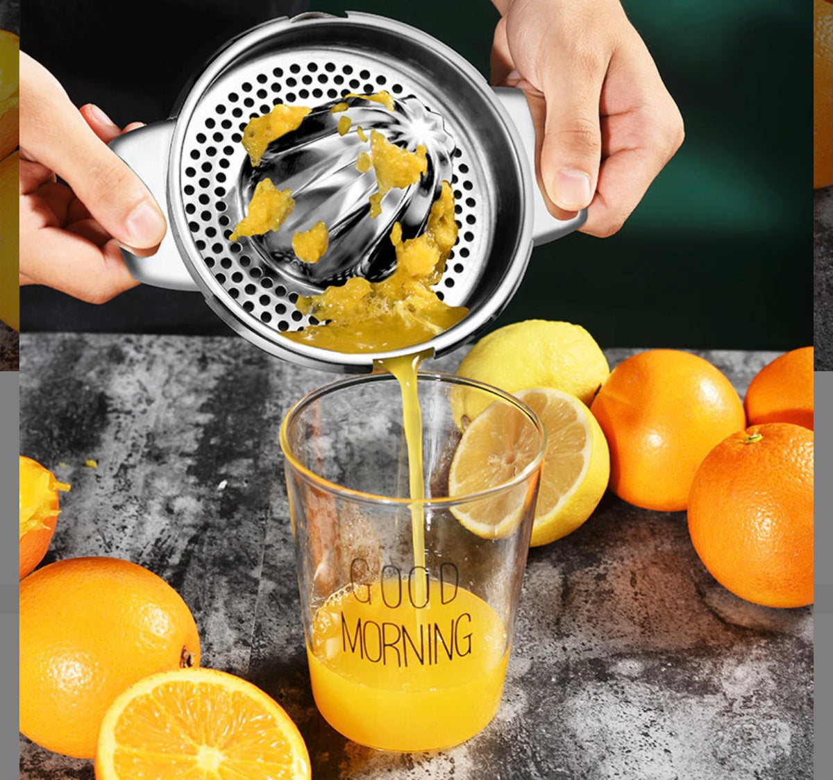 Handheld citrus juicer