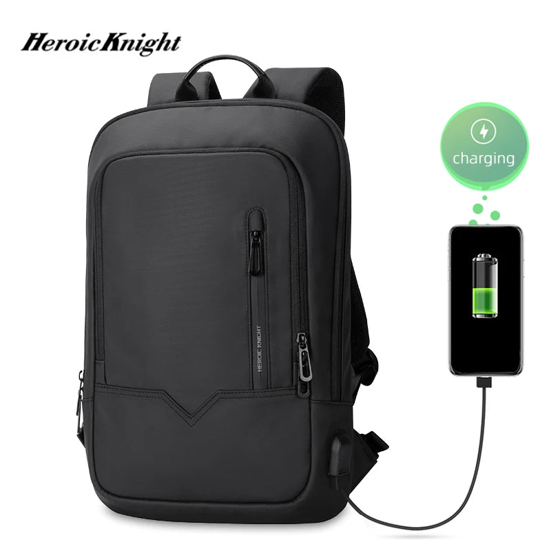 Heroic Knight Men Multifunctional Backpack Waterproof Laptop Backpack Men Business Laptop Bag Travel College Bag for Office Work