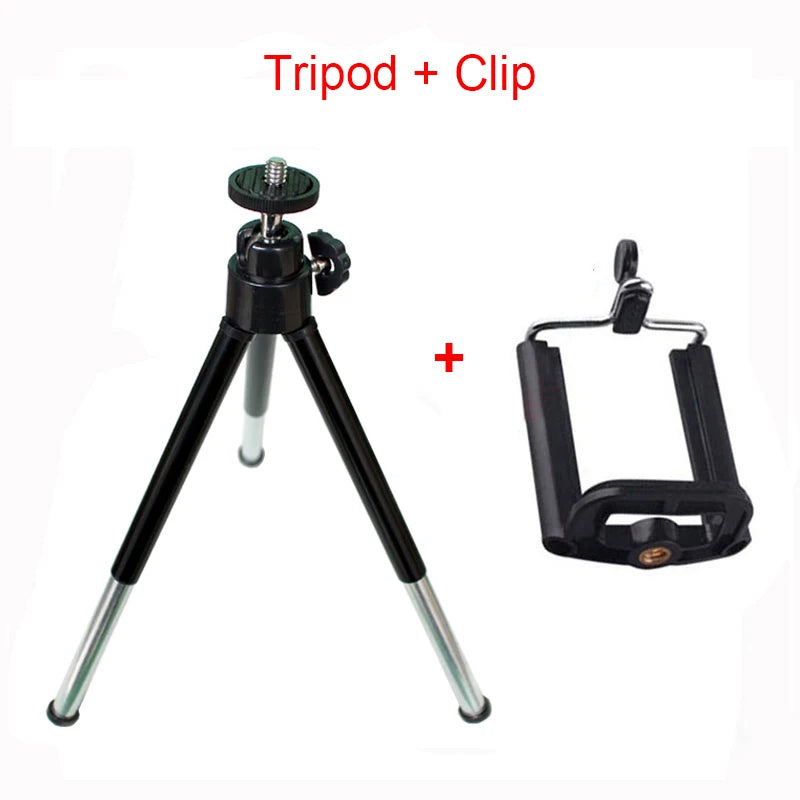 Mini Aluminum Tripod+Clip