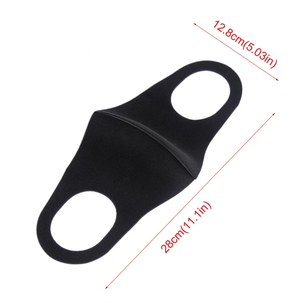 1PC Mouth Mask PM2.5 Anti Haze Black Dust Mask Nose Filter Windproof Muffle Bacteria Fabric Cloth Respirator Face Care