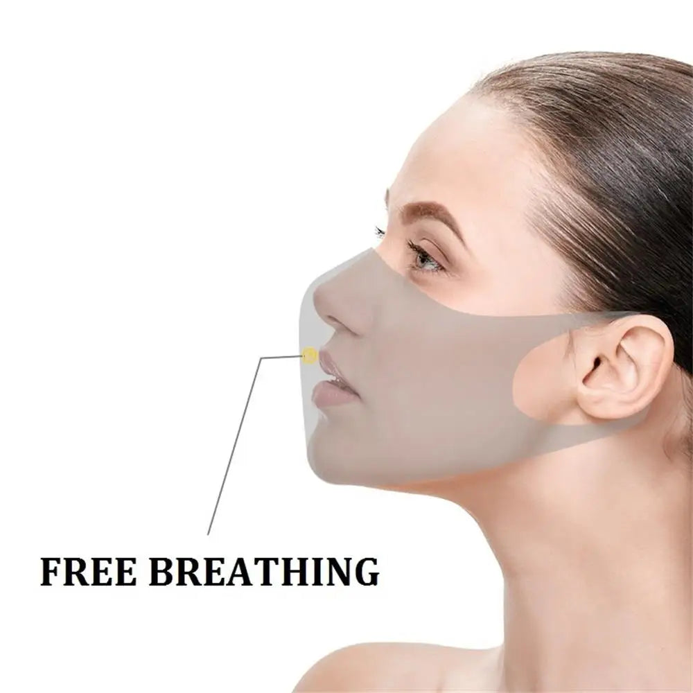 1PC Mouth Mask PM2.5 Anti Haze Black Dust Mask Nose Filter Windproof Muffle Bacteria Fabric Cloth Respirator Face Care