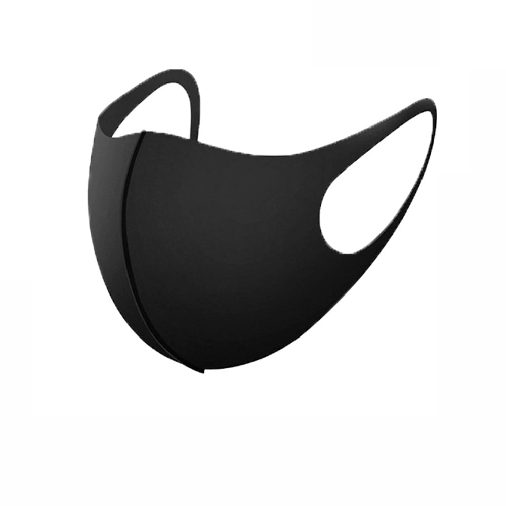 1PC Mouth Mask PM2.5 Anti Haze Black Dust Mask Nose Filter Windproof Muffle Bacteria Fabric Cloth Respirator Face Care