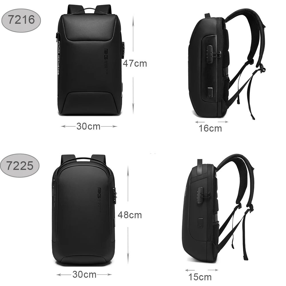 Business Backpack Men Luxury Anti-theft Waterproof School Laptop Backpacks USB Charging Travel Bag Aesthetic Backpack Design