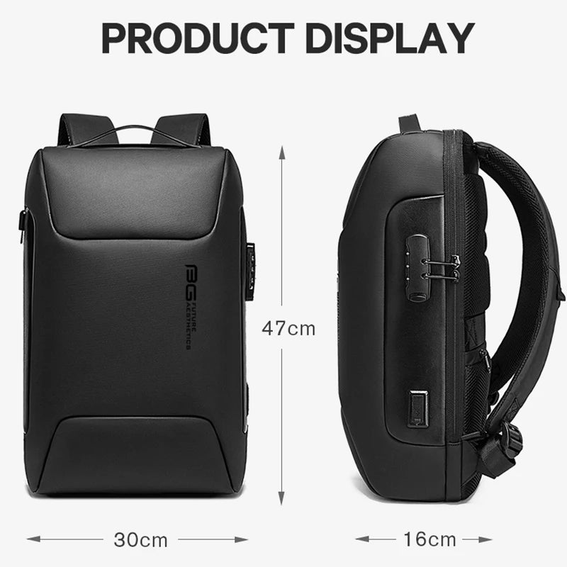 Business Backpack Men Luxury Anti-theft Waterproof School Laptop Backpacks USB Charging Travel Bag Aesthetic Backpack Design