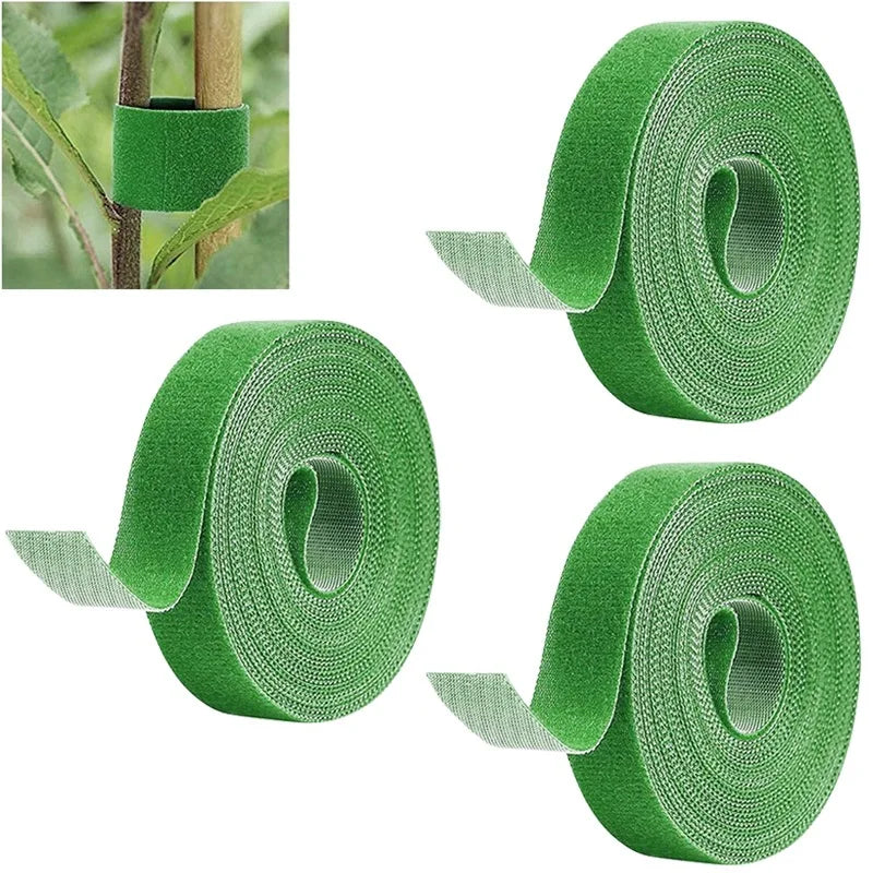 Green Garden Twine Plant Ties Nylon Plant Bandage Garden Hook Loop Bamboo Cane Wrap Support Home Garden Supplies Cable Storage