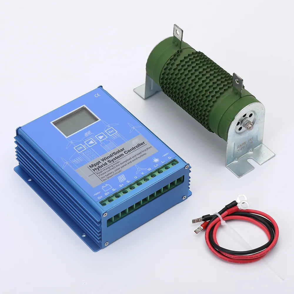 1000W 12V 24V 48V High Efficiency MPPT Hybrid Charge Controller with Dump Load for 1KW Wind Solar Panels Battery Regulator