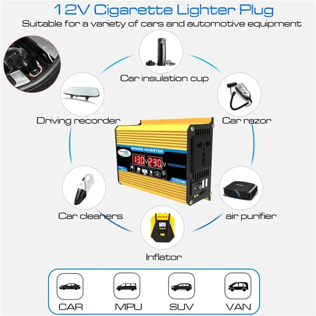 110V/220V Solar Panel System 4000W Solar inverter kit complete power generation 12V solar panel battery charging controller