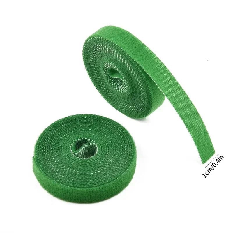 3Pcs 2m Plant Ties Nylon Plant Bandage Tie Home Garden Plant Shape Tape Hook Loop Bamboo Cane Wrap Support Accessories