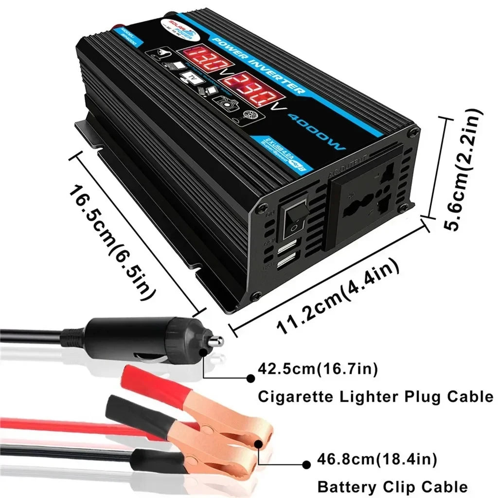 110V/220V Solar Panel System 4000W Solar inverter kit complete power generation 12V solar panel battery charging controller