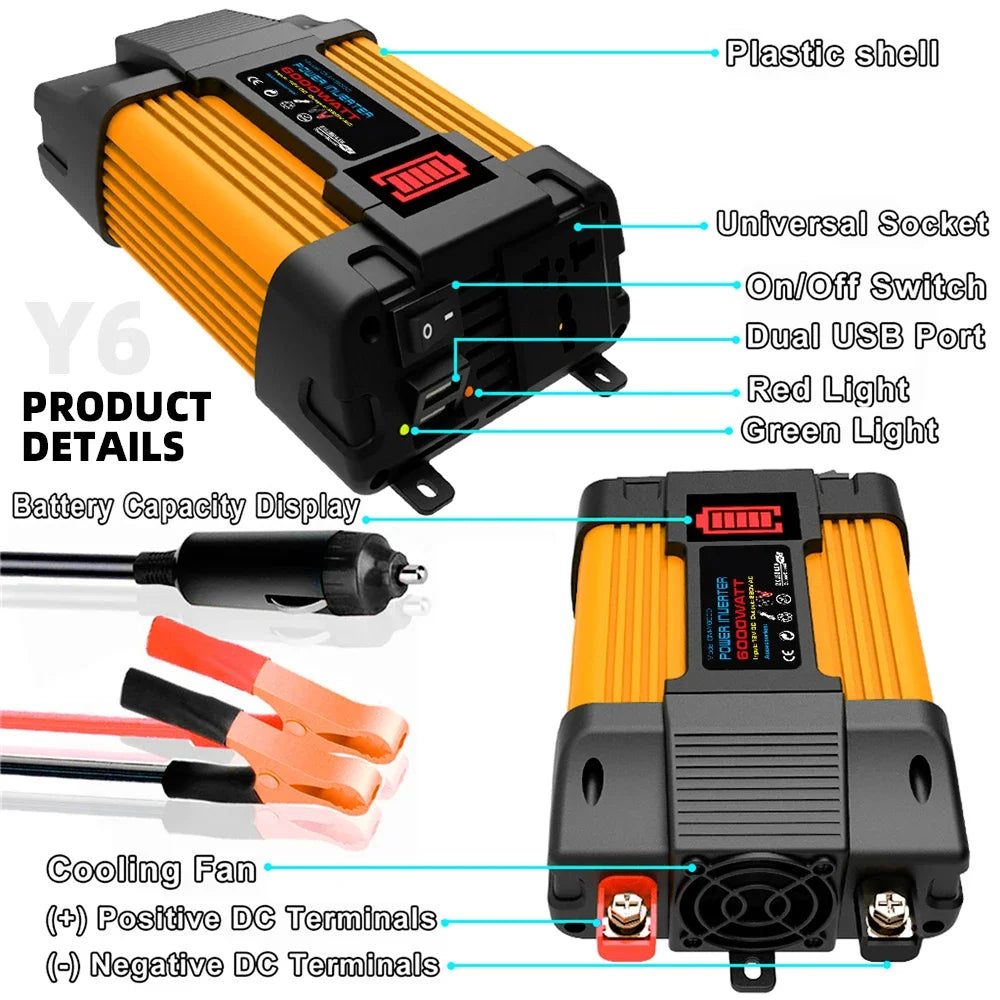 Solar Panel 2*300W Portable Outdoor Power Storage Solar System Kit Inverter 6000W 30A Controller 110v para casa  energia solar