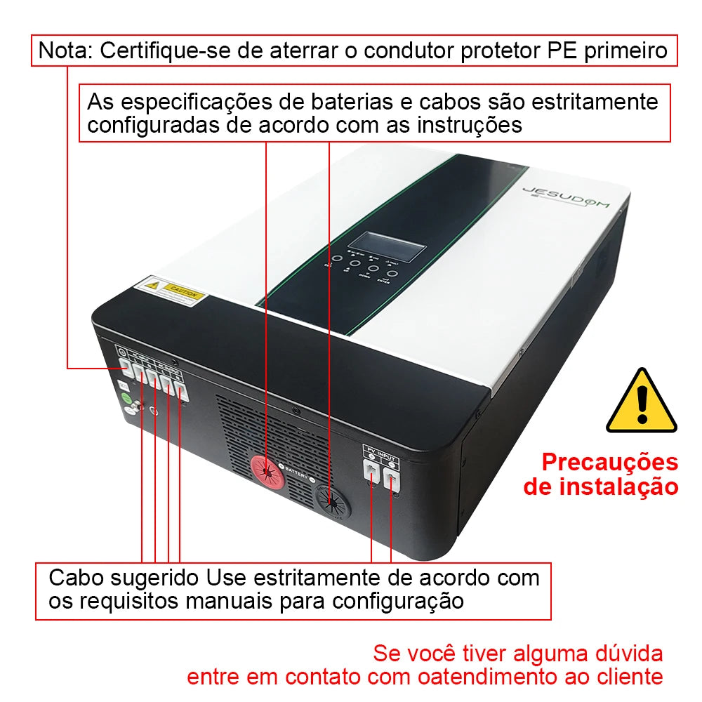 Hybrid Solar Inverter 24V 220V Pure Senoidal Wave 55-450v Mppt Solar Charge Controller With Wifi 3200VA 7000VA 48V Solar Invers