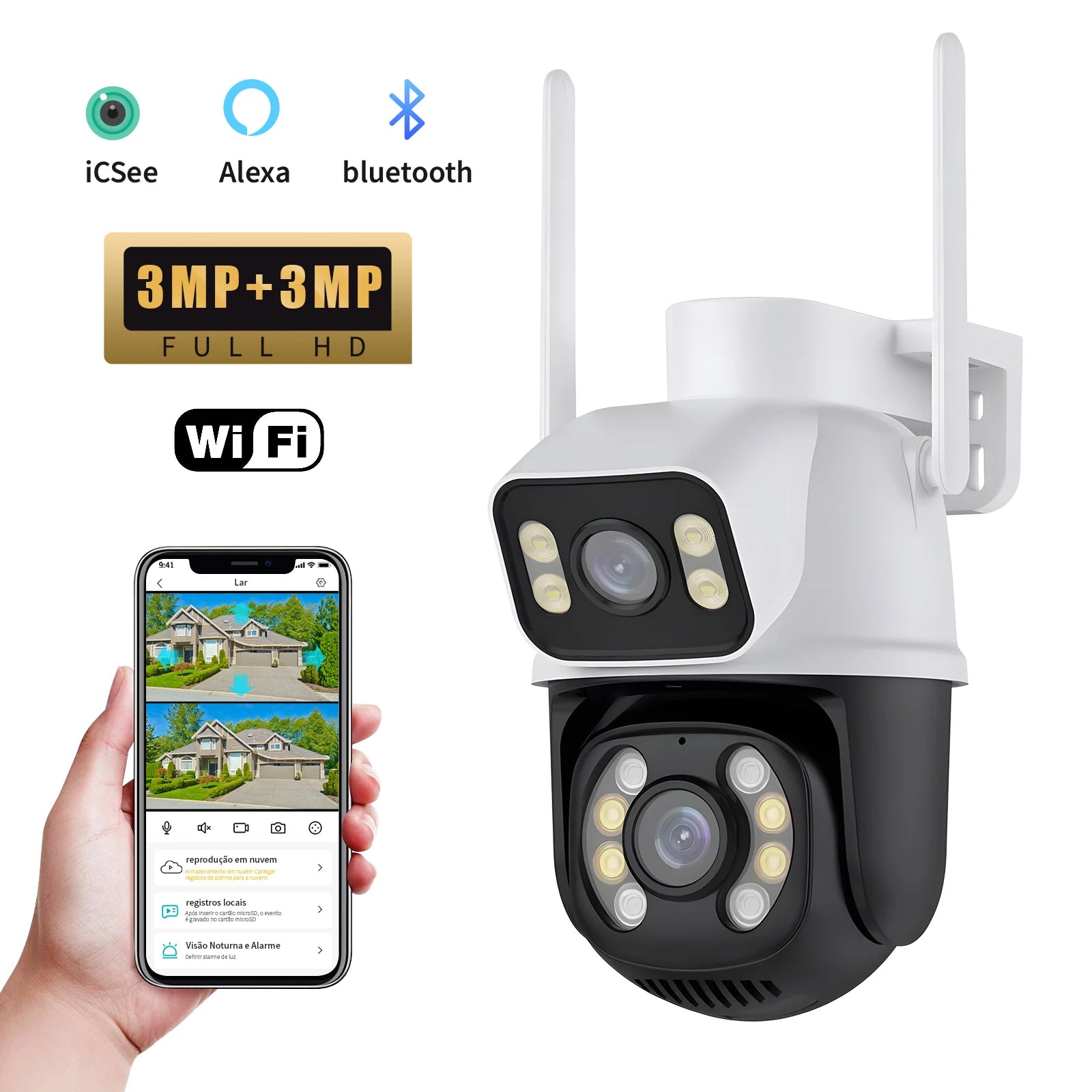 Security Security Camera Wifi Webcam Camera Night Vision Security Camera Wireless IP Camera HD Outdoor Security Camera