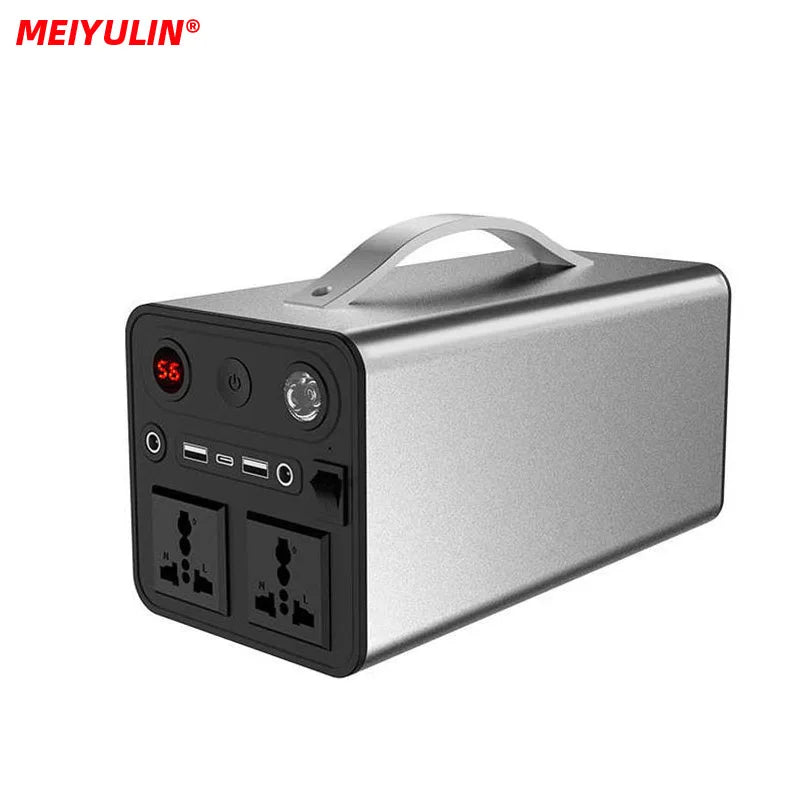 68000mAh Solar Generator LiFePO4 Power Supply Station 300W Portable Auxiliary Battery Power Bank USB C PD DC for Outdoor Camping