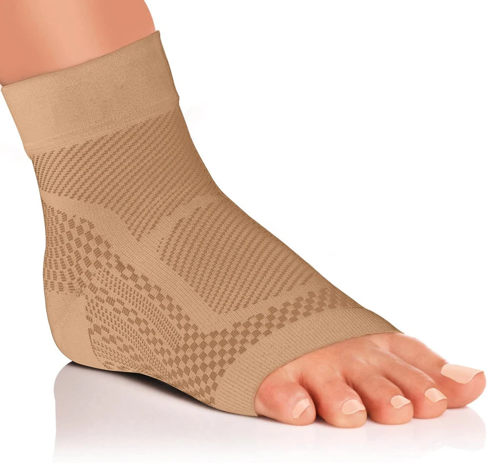 2PCS Sport Ankle Brace Compression Foot Arch Support Sleeve,Relieves Achilles Tendonitis,Plantar Fasciitis Sock Reduces Swelling