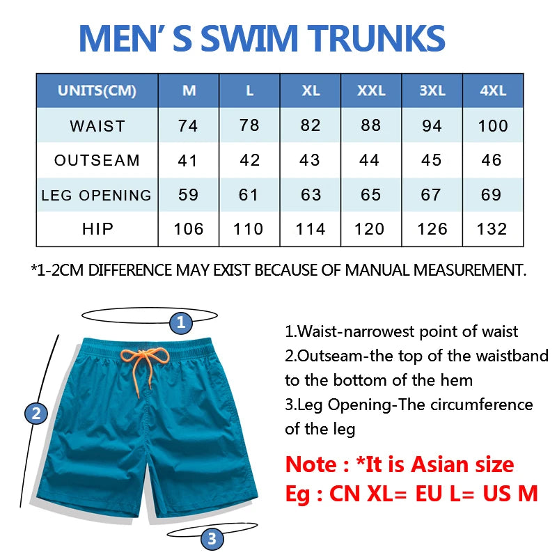 ESCATCH Man Swimwear Swim Shorts Trunks Beach Board Shorts Swimming Pants Swimsuits Mens Running Sports Surffing Shorts