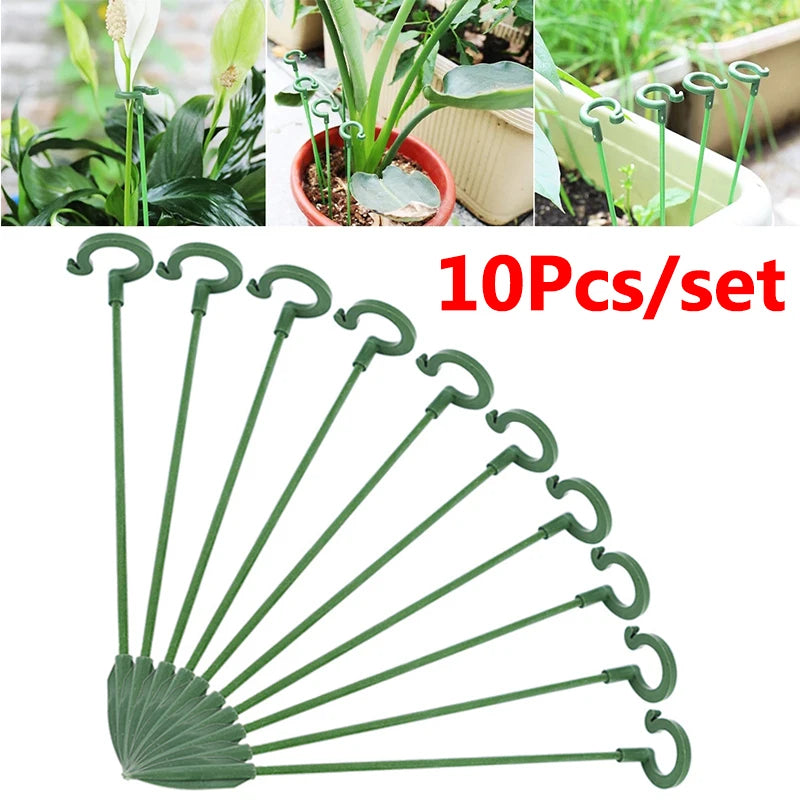 10Pcs/set Plant Potting Support Rods Garden Plant Flower Support Bracket Reusable Protection Fixing Stand Gardening Supplies