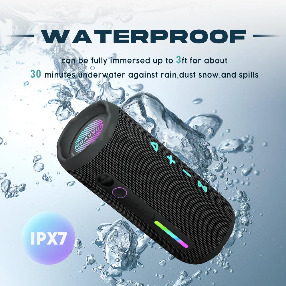 New 2024 Products Mini Portable TWS Stereo Super Bass IPX7 Waterproof Bluetooth Speakers Outdoor Loud BT Speaker with Subwoofer